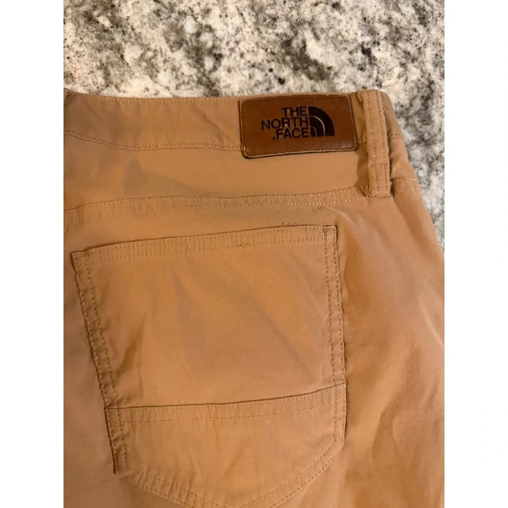 The North Face Mens Motion Pants Brown Tan Stretch Hiking Outdoor Size 38x31